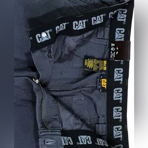 CAT Grey /  Work Pants - Logo Waistband